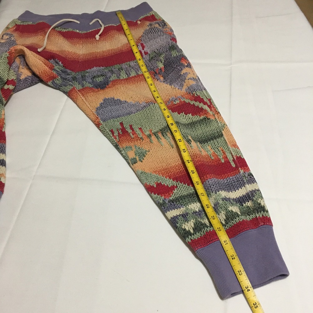 Polo Ralph Lauren Aztec Southwestern Knit Joggers Womens Medium - Picture 10 of 10